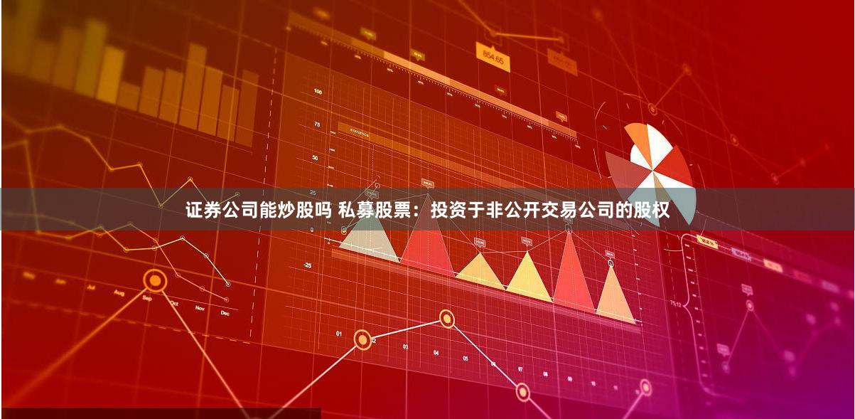 证券公司能炒股吗 私募股票：投资于非公开交易公司的股权